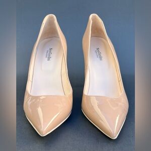 NERO GIARDINI Vernice Shoe Nude Patent Leather Natural Women’s Size 8 US